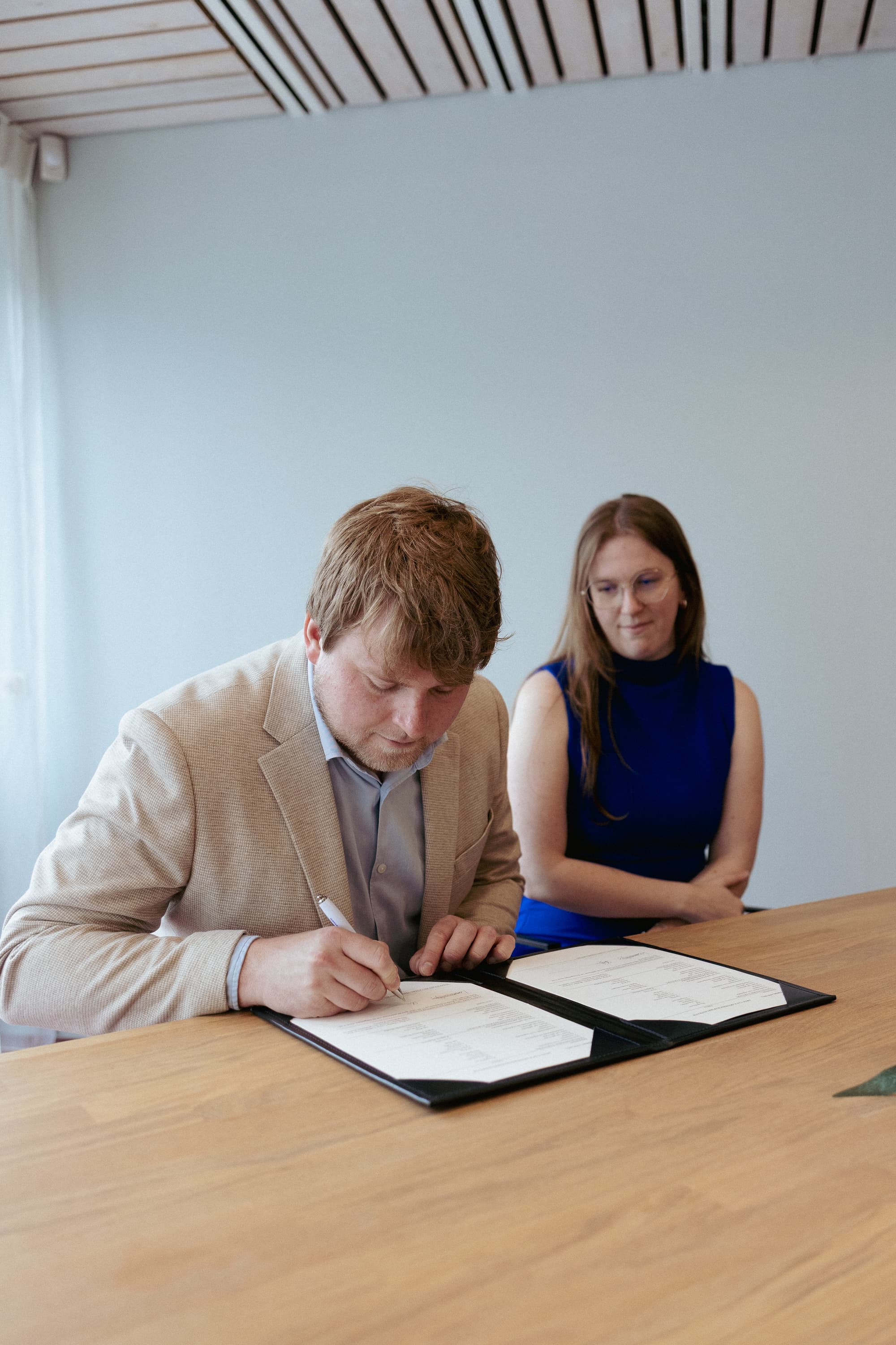 Bruiloft ondertekening